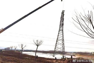 35千伏辛寨優(yōu)盛線27號鐵塔進(jìn)行遷移