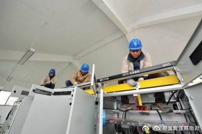 金湖縣供電公司假日施工保用戶新年順利入住
