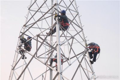 萊州市程郭鎮(zhèn)35千伏程曲線施工現(xiàn)場(chǎng)