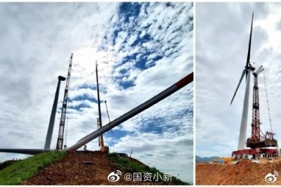 華電廣西新標(biāo)桿！三江八江風(fēng)電項(xiàng)目首臺風(fēng)機(jī)順利吊裝完成